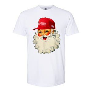 Retro Make Christmas Great Again Trump Christmas Maga Santa Gift Softstyle CVC T-Shirt