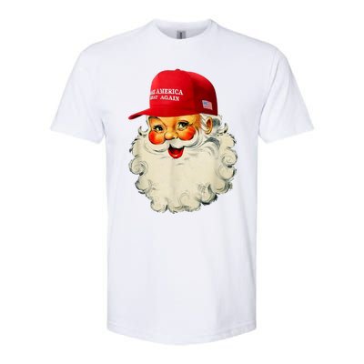 Retro Make Christmas Great Again Trump Christmas Maga Santa Gift Softstyle CVC T-Shirt