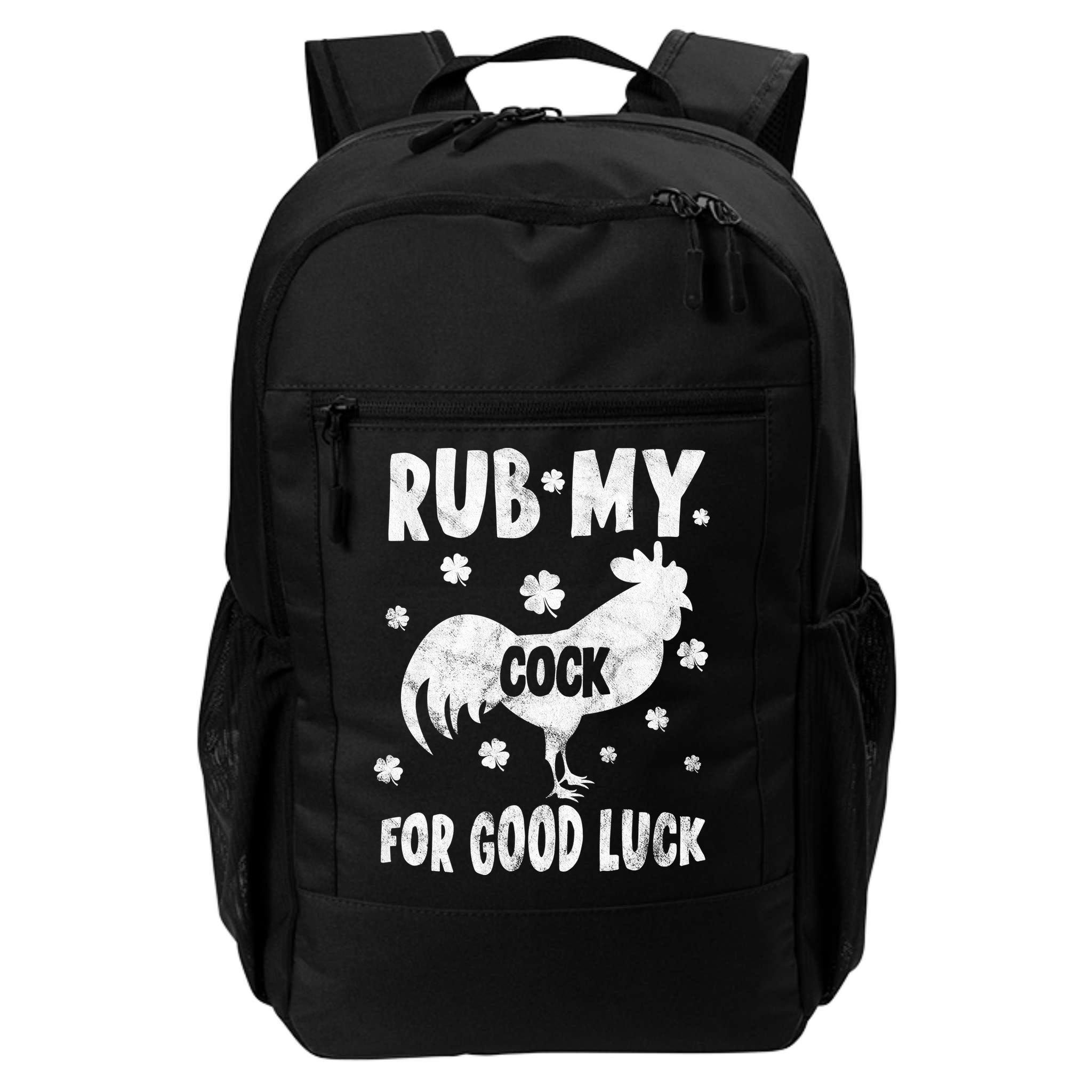 Rub My Cock For Good Lucky Funny St Patrick's Day Backpack