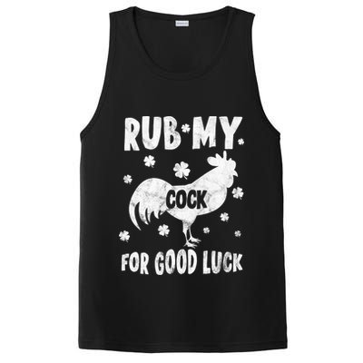 Rub My Cock For Good Lucky Funny St Patrick's Day PosiCharge Competitor Tank