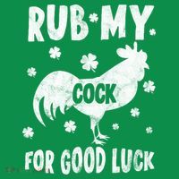 Rub My Cock For Good Lucky Funny St Patrick's Day Tall T-Shirt