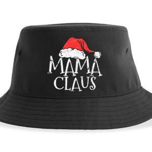 Retro Mama Claus Gift Funny Christmas Santa Costume Mom Sustainable Bucket Hat