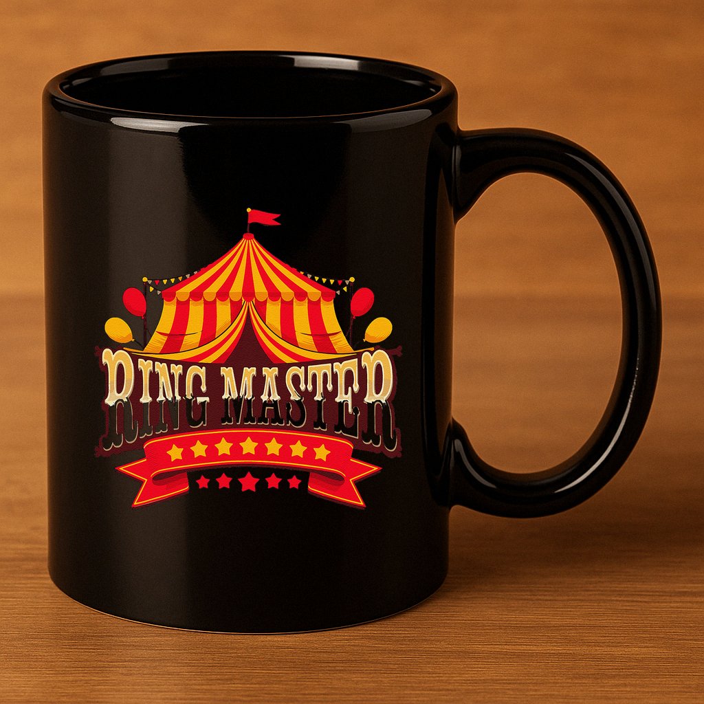 Ring Master Circus Staff Carnival Party 11oz C Handle Ceramic Mug