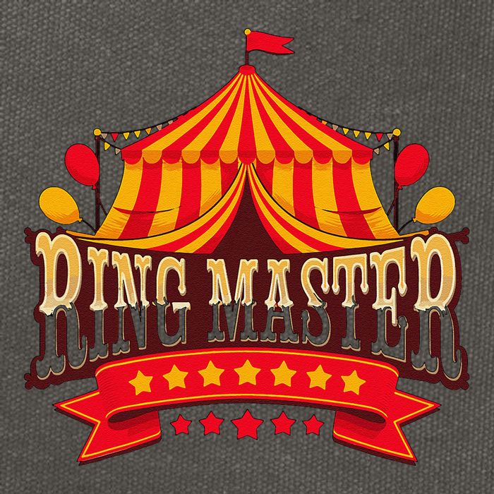Ring Master Circus Staff Carnival Party Cotton Canvas Backpack