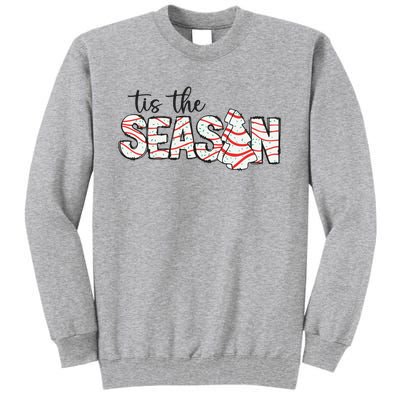 Retro Merry Christmas Tis The Season Tall Sweatshirt