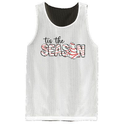 Retro Merry Christmas Tis The Season Mesh Reversible Basketball Jersey Tank