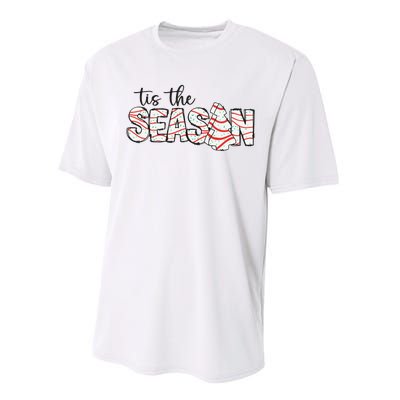 Retro Merry Christmas Tis The Season Performance Sprint T-Shirt