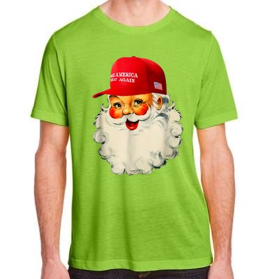 Retro Make Christmas Great Again Trump Christmas Maga Santa Adult ChromaSoft Performance T-Shirt