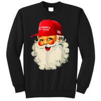 Retro Make Christmas Great Again Trump Christmas Maga Santa Sweatshirt