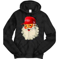 Retro Make Christmas Great Again Trump Christmas Maga Santa Tie Dye Hoodie