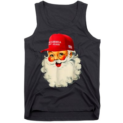 Retro Make Christmas Great Again Trump Christmas Maga Santa Tank Top