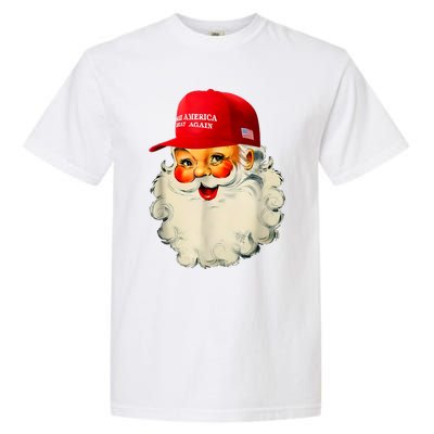 Retro Make Christmas Great Again Trump Christmas Maga Santa Garment-Dyed Heavyweight T-Shirt