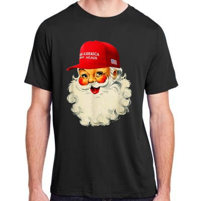 Retro Make Christmas Great Again Trump Christmas Maga Santa Adult ChromaSoft Performance T-Shirt