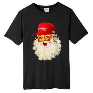 Retro Make Christmas Great Again Trump Christmas Maga Santa Tall Fusion ChromaSoft Performance T-Shirt