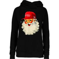 Retro Make Christmas Great Again Trump Christmas Maga Santa Womens Funnel Neck Pullover Hood