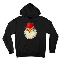 Retro Make Christmas Great Again Trump Christmas Maga Santa Tall Hoodie