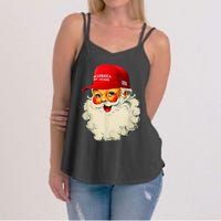 Retro Make Christmas Great Again Trump Christmas Maga Santa Women's Strappy Tank