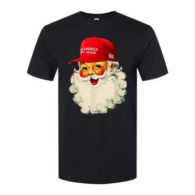 Retro Make Christmas Great Again Trump Christmas Maga Santa Softstyle CVC T-Shirt