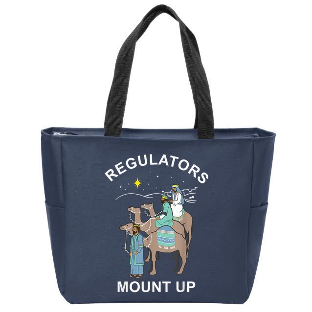 Regulator Mount Cute Up Christmas Three Kings Reindeer Zip Tote Bag