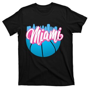 Retro Miami Cityscape Nostalgic Florida Vibes T-Shirt