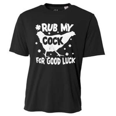 Rub My Cock For Good Luck St Patrick's Day Cooling Performance Crew T-Shirt