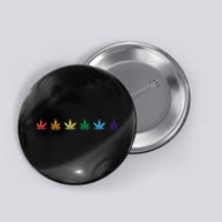 Rainbow Marijuana Cannabis Weed Lgbt Pride Ally Button