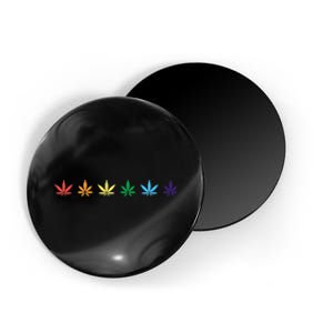 Rainbow Marijuana Cannabis Weed Lgbt Pride Ally Magnet