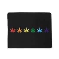 Rainbow Marijuana Cannabis Weed Lgbt Pride Ally Mousepad