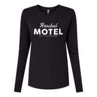 Rosebud Motel Canada Cannabis Funny Humor Womens Cotton Relaxed Long Sleeve T-Shirt