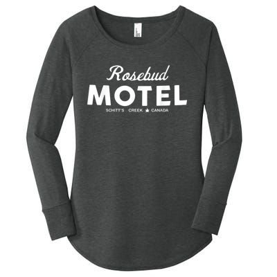 Rosebud Motel Canada Cannabis Funny Humor Women's Perfect Tri Tunic Long Sleeve Shirt