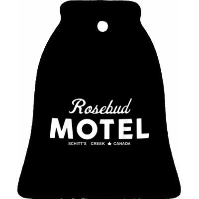 Rosebud Motel Canada Cannabis Funny Humor Ceramic Bell Ornament