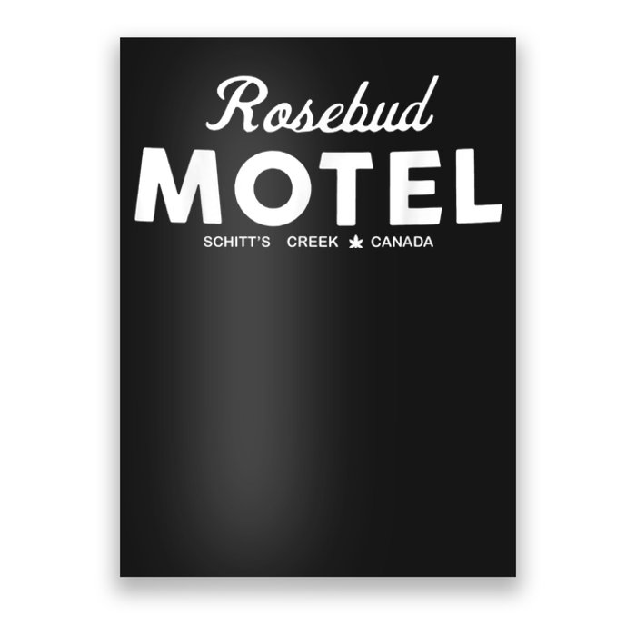 Rosebud Motel Canada Cannabis Funny Humor Poster