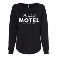 Rosebud Motel Canada Cannabis Funny Humor Womens California Wash Sweatshirt