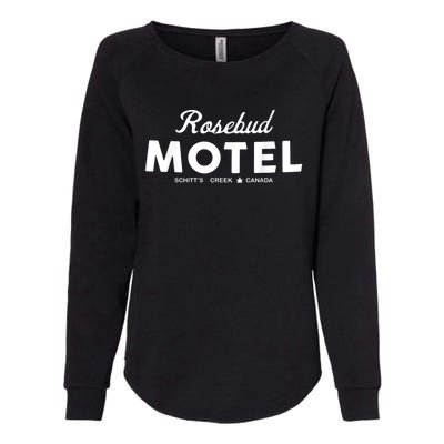 Rosebud Motel Canada Cannabis Funny Humor Womens California Wash Sweatshirt