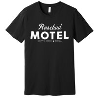 Rosebud Motel Canada Cannabis Funny Humor Premium T-Shirt