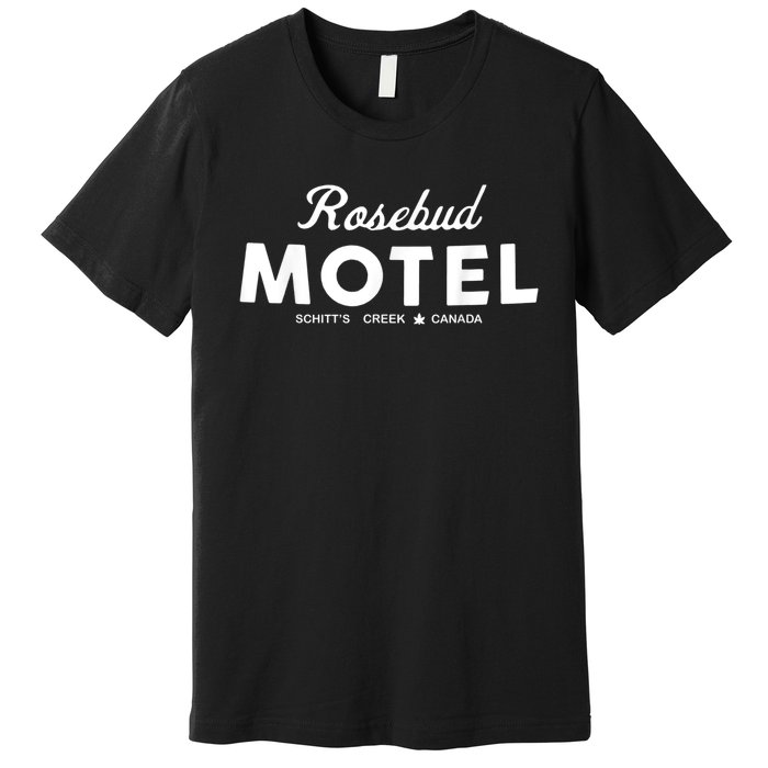 Rosebud Motel Canada Cannabis Funny Humor Premium T-Shirt