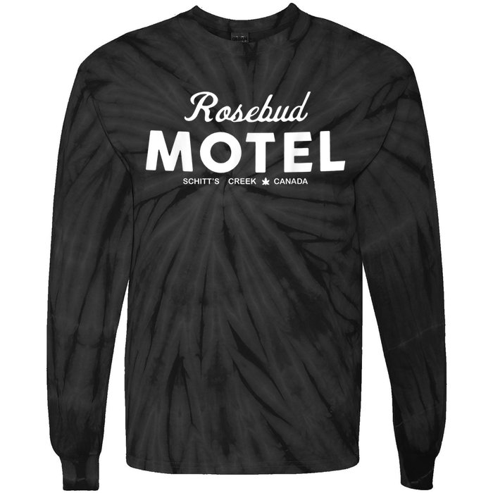 Rosebud Motel Canada Cannabis Funny Humor Tie-Dye Long Sleeve Shirt