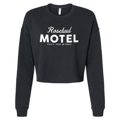 Rosebud Motel Canada Cannabis Funny Humor Cropped Pullover Crew