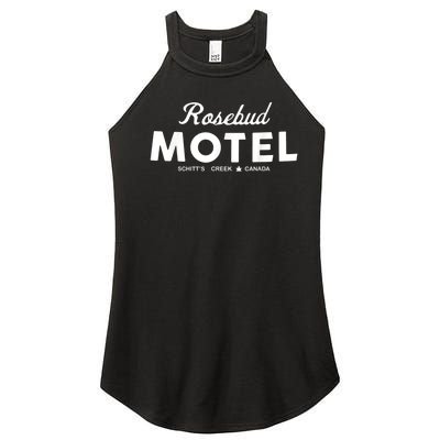 Rosebud Motel Canada Cannabis Funny Humor Women's Perfect Tri Rocker Tank