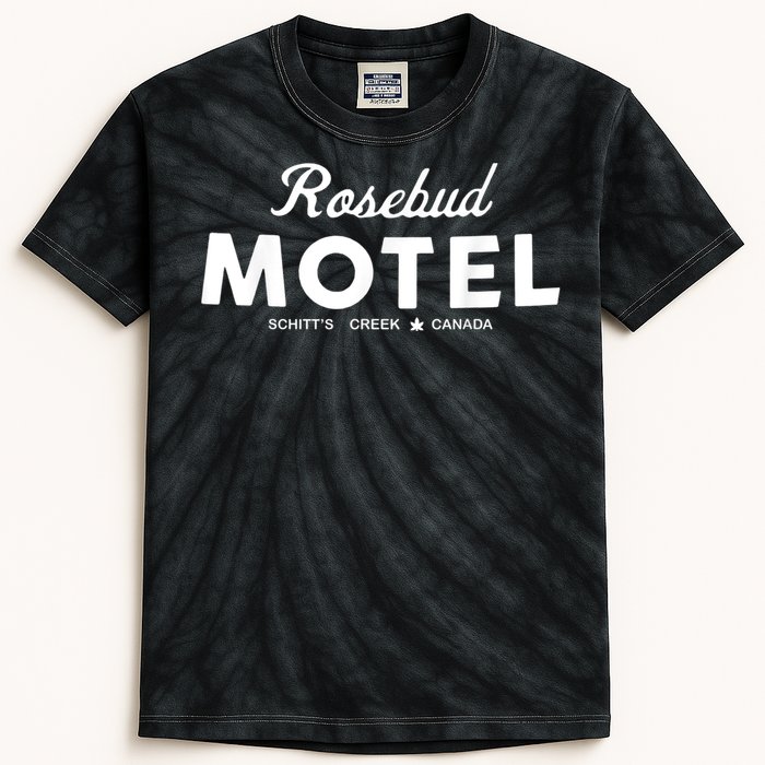 Rosebud Motel Canada Cannabis Funny Humor Kids Tie-Dye T-Shirt