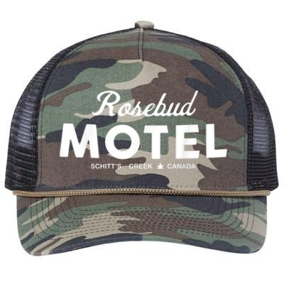 Rosebud Motel Canada Cannabis Funny Humor Retro Rope Trucker Hat Cap