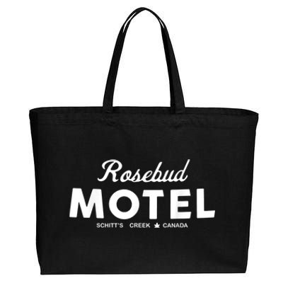 Rosebud Motel Canada Cannabis Funny Humor Cotton Canvas Jumbo Tote