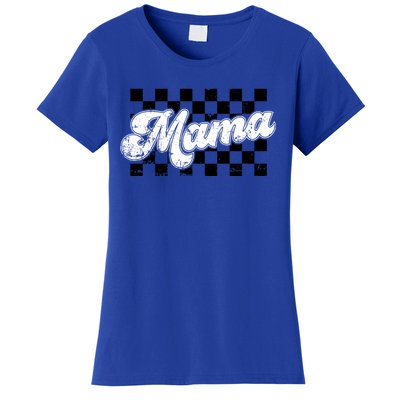 Retro Mama Checkered Vintage Mothers Day Mom Women Women's T-Shirt