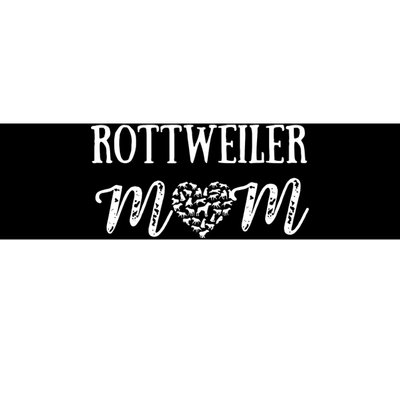 Rottweiler Mom Cute Dog Mom Paw Pet Owners Dog Lovers Bumper Sticker