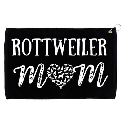 Rottweiler Mom Cute Dog Mom Paw Pet Owners Dog Lovers Grommeted Golf Towel