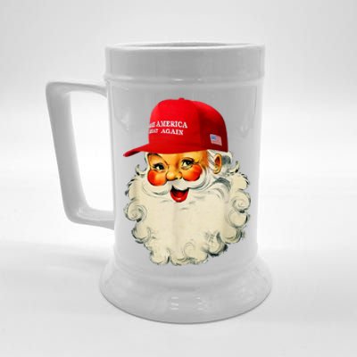 Retro Make Christmas Great Again Trump Christmas Maga Santa Beer Stein