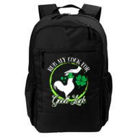 Rub My Cock For Good Luck St Patricks Day Irish Shamrock Daily Commute Backpack