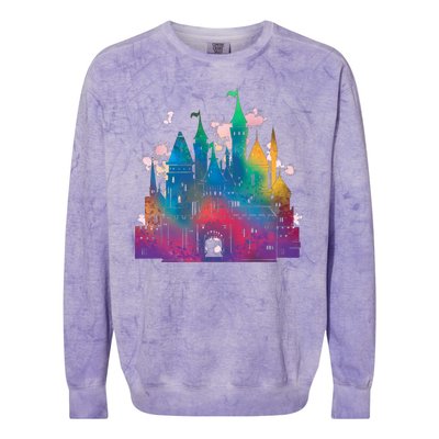 Rainbow Magical Castle Colorblast Crewneck Sweatshirt