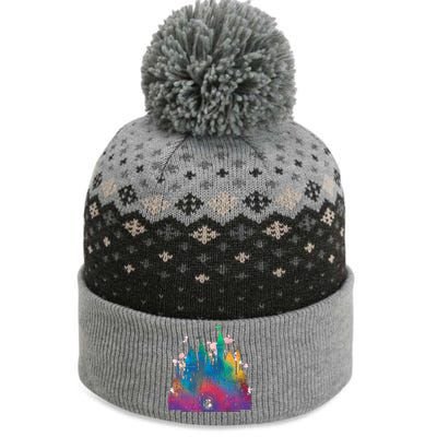 Rainbow Magical Castle The Baniff Cuffed Pom Beanie