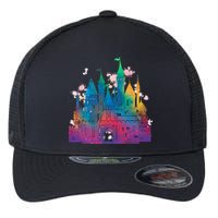 Rainbow Magical Castle Flexfit Unipanel Trucker Cap